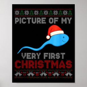 Foto von meinem allerersten Weihnachtswitz Lustige Poster