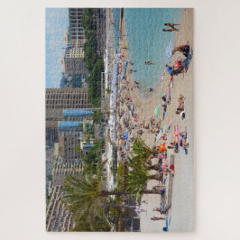 Foto von Menschen am Strand von Monte Carlo Puzzle
