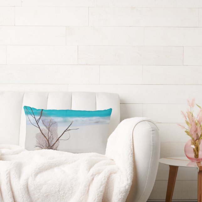 Foto von Muscheln am Sandstrand Lendenkissen (Liege)