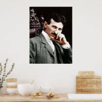 Foto von Nikola Tesla im Alter von 40 Jahren