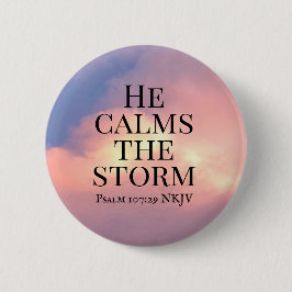 Foto von Pink Sky beruhigt die Storm Bible Verse Button