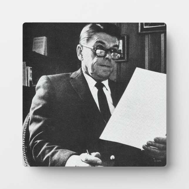 Foto von Ronald Reagan Fotoplatte (Vorderseite)