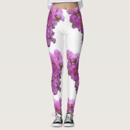Foto von rosa crepe Myrte Blume auf atemberaubend Leggings