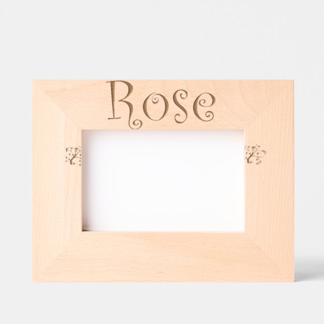 Foto von Rose / Custom frame Geätzte Rahmen (Vorderseite)