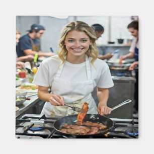 Foto von Speckkochen anpassen Magnet