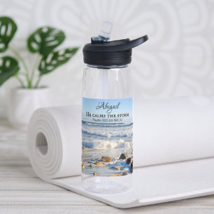 Foto von stürmischer See Er beruhigt den Sturm Bib Trinkflasche