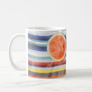 Foto von Wassermelonenscheiben in Scheiben Kaffeetasse