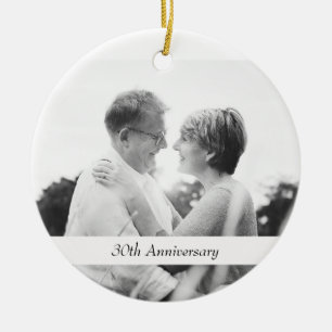 Foto von Wedding 30th Anniversary Ohrs Keepsake Keramik Ornament