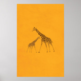 Foto von Wild Animal Giraffe Poster