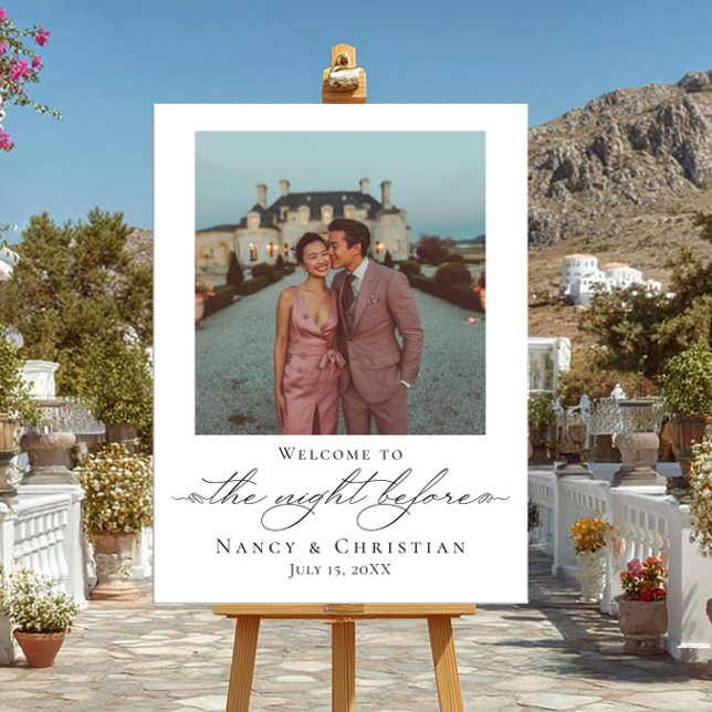 Foto vor dem Begrüßungszeichen Poster (Von Creator hochgeladen)