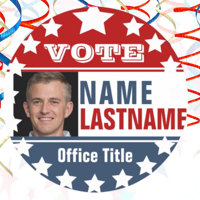 Foto Wahlkampagne Klassischer Rundaufkleber Runder Aufkleber (Von Creator hochgeladen)