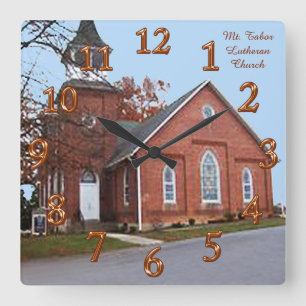 FOTO Wand-Uhr mit Ihrem Bild und Ihrem Text Quadratische Wanduhr