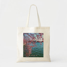 Foto Washington DC US Kirschblüte am Fluss Tragetasche