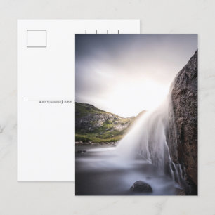 Foto Wasserfall Landschaft Feiertagspostkarte
