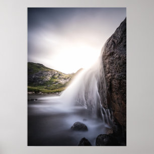 Foto Wasserfall Landschaft Poster