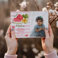 Foto Wasserfarbe Eins in einem Melone Erstgeburt