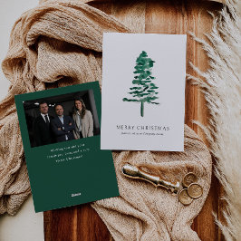 Foto Wasserfarbe Pine Tree Weihnachten