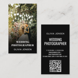 Foto Wedding Collage Fotograf QR Code Frame Visitenkarte