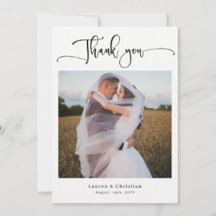 Foto Wedding Dankeschön Karte