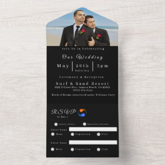 Foto Wedding Einladung Twin Flame Wedding-LGBTQ-