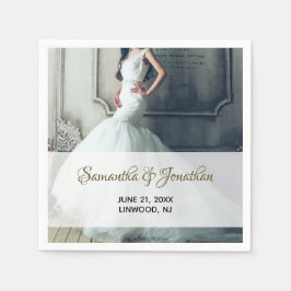 Foto Wedding Empfang Cocktail Papier Napkins Serviette