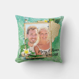 Foto Wedding Pillow Tropical Kissen