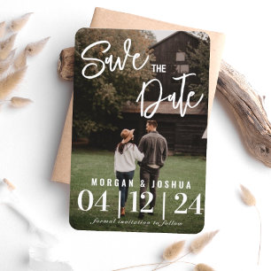Foto Wedding Save the Date Magnet   Imitate Vellum