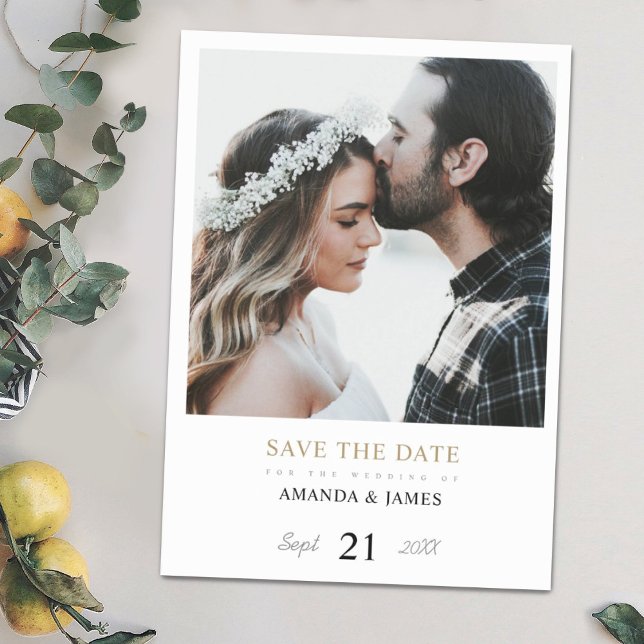 Foto Wedding Save the Date Magnet Template (Von Creator hochgeladen)