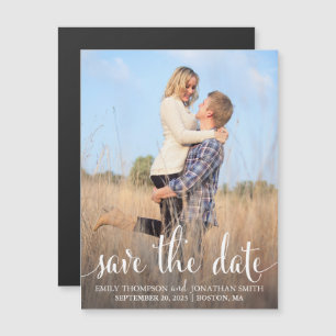 Foto Wedding Save the Date Magnete, One Picture Magneteinladung