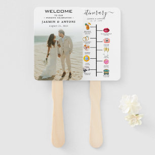 FOTO Wedding Welcome Hand Fan Fächer