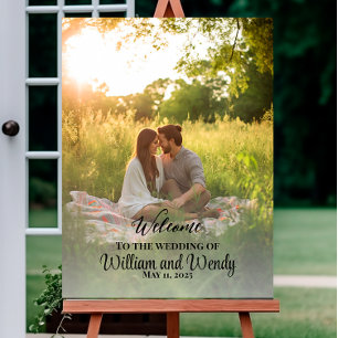 Foto Wedding Welcome Sign Poster