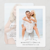 FOTO WEDING elegant minimalistisch Save the Date