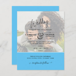 FOTO WEDING INVITATION Budget Overlay Text LeahG