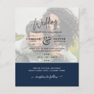 FOTO WEDING INVITATION Budget Overlay Text LeahG Flyer
