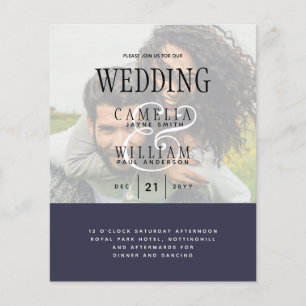 FOTO WEDING INVITATION Overlay Text LeahG HAUSHALT Flyer