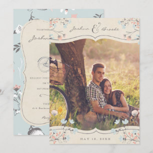 FOTO WEDING INVITATION   Vintage Liebe Einladung