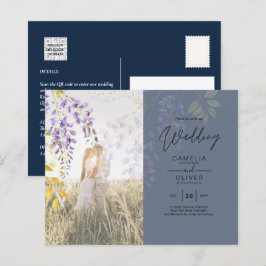 FOTO WEDING INVITATION Wisteria Floral BUDGET
