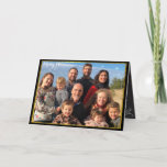 Foto Weihnachten - Gold und Chalkboard-Elemente<br><div class="desc">Foto Weihnachten Gold & Chalkboard Elemente Falten Grußkarte Ein großes Foto auf der Vorderseite und 4 kleine Fotos auf der Rückseite mit Ihrem Weihnachtsbrief innen.</div>