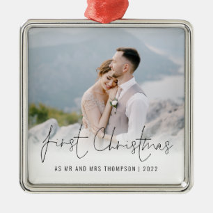 Foto Weihnachten Ornament Aus Metall