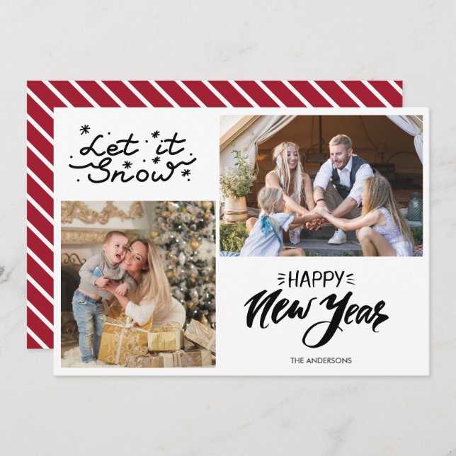 Foto Weihnachten Weihnachten Schnee Neues Jahr (Vorne/Hinten)