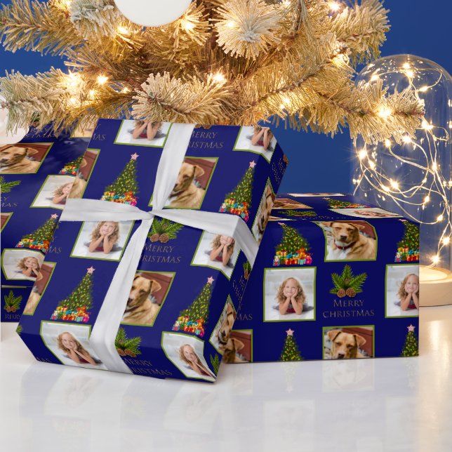 Foto Weihnachtsbaum Geschenkpapier (Feiertage)