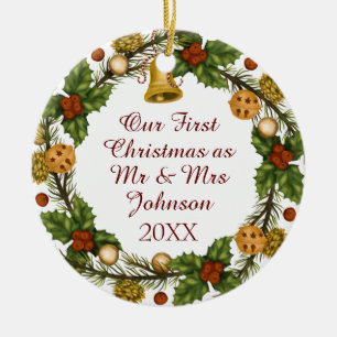 Foto Weihnachtsfeier Erster Weihnachtsmann Cera Keramik Ornament