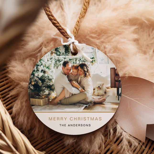 Foto Weihnachtsgeschenk Tag Moderner Feiertag Mini Geschenkanhänger (Von Creator hochgeladen)