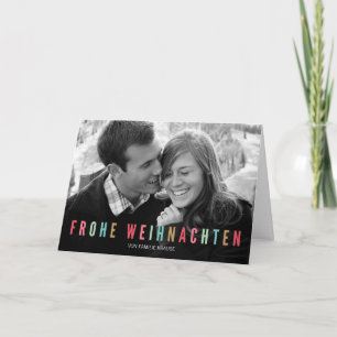 Foto Weihnachtskarte   Bunte Weihnachten