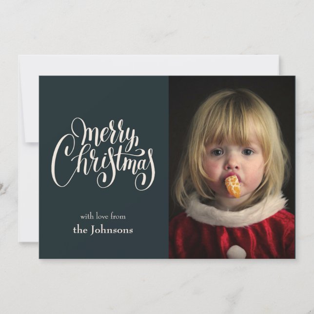 Foto Weihnachtskarte Einladung (Vorderseite)