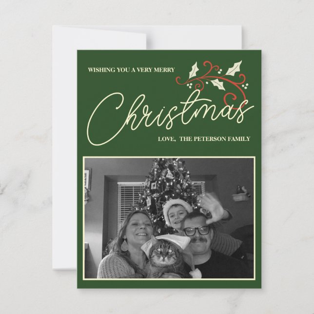 Foto Weihnachtskarte Feiertagskarte (Vorderseite)