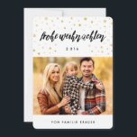 Foto Weihnachtskarte Feiertagskarte<br><div class="desc">Senden Sie schöne und moderne Weihnachtswünsche zu Ihren Freunden und zu Familie dieses Weihnachten mit diesen Fotokarten,  die Ihren kundenspezifischen Text kennzeichnen.</div>