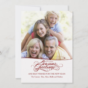 Foto-Weihnachtskarte Feiertagskarte