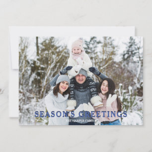 Foto-Weihnachtskarte für Familien mit Spaß Einladung
