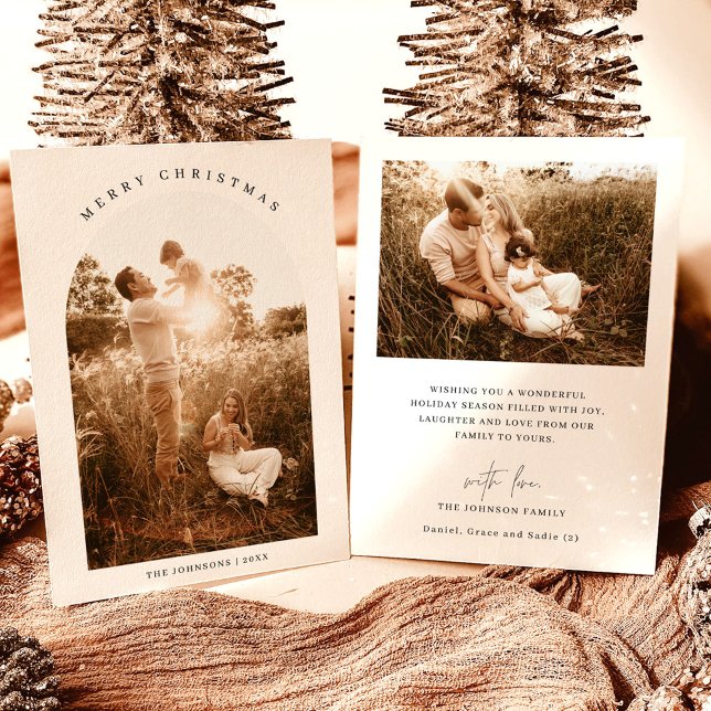 Foto Weihnachtskarte | Modern Holiday Foto Card Einladung (Von Creator hochgeladen)